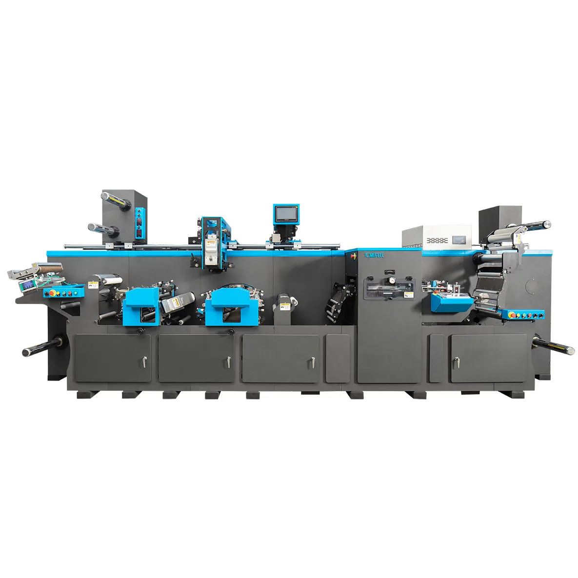 HONTEC FD-350ES Combined post press equipment for two-step two-color printing of e-type and S-type flexo printing