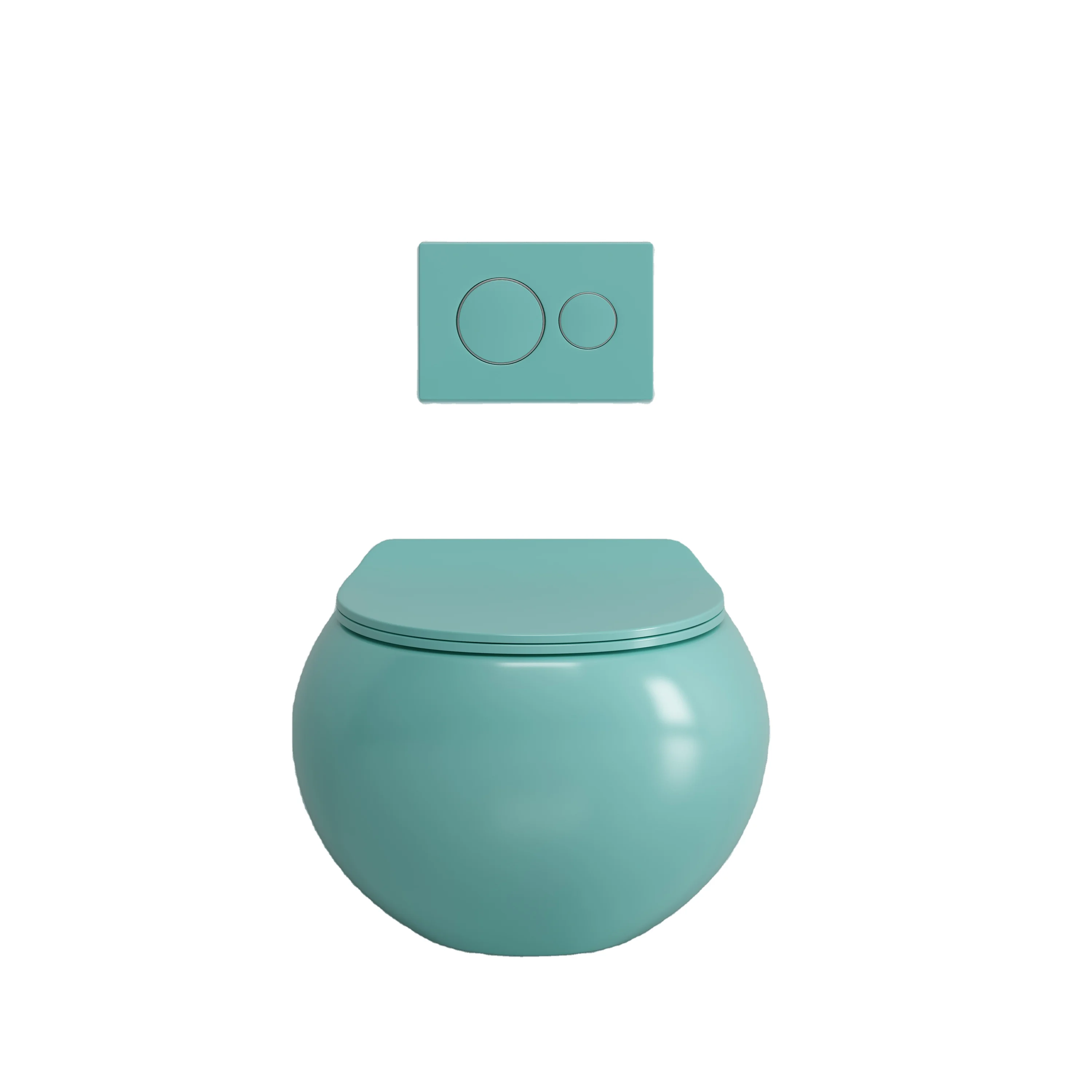 China Supplier Sanitary Ware  Colorful Bathroom Wc Ceramic Wall Hung Toilet