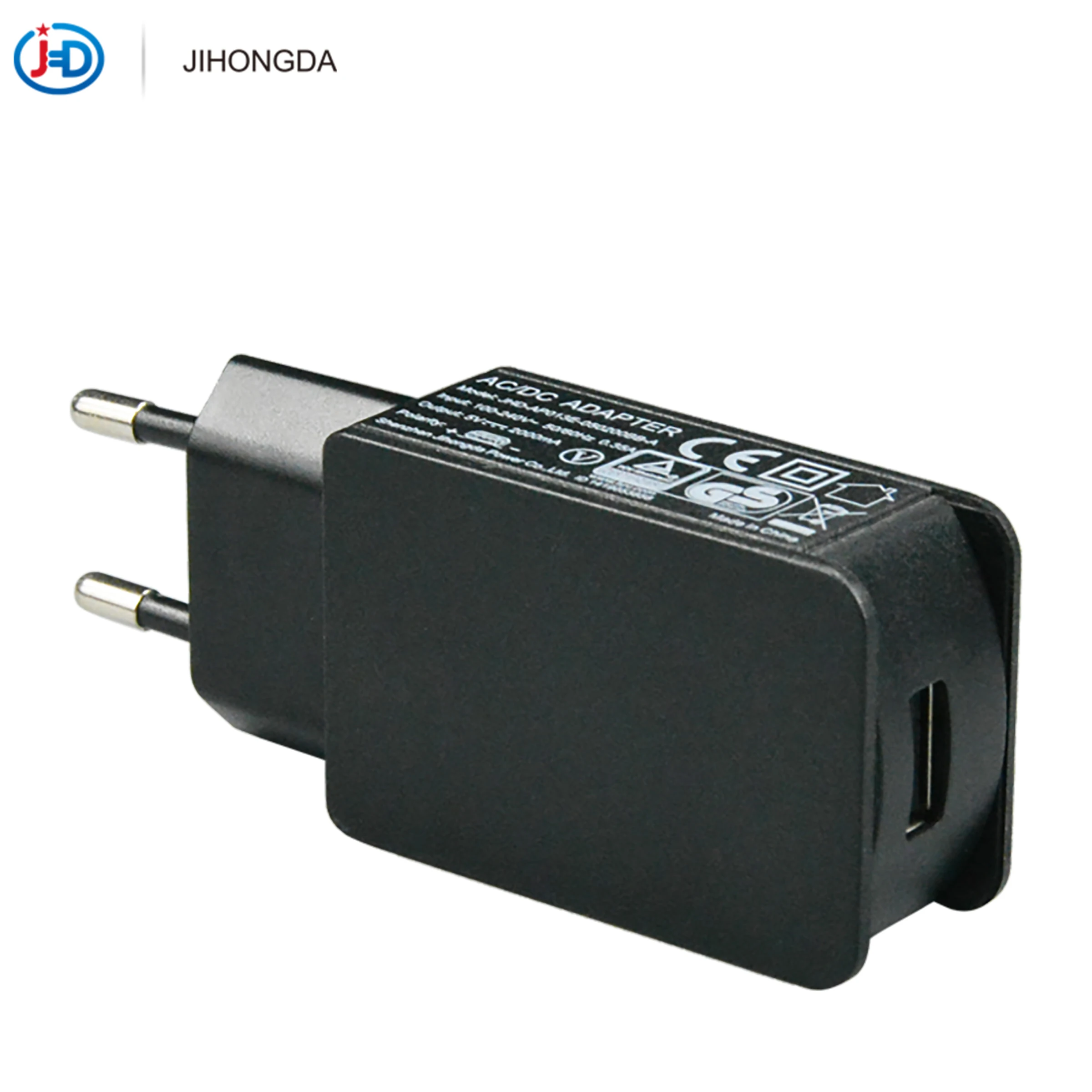 Factory new design eu plug 13w 5v 2a us jp uk eu au standard black power adapter for scanner/MP4 player/console/smart phone