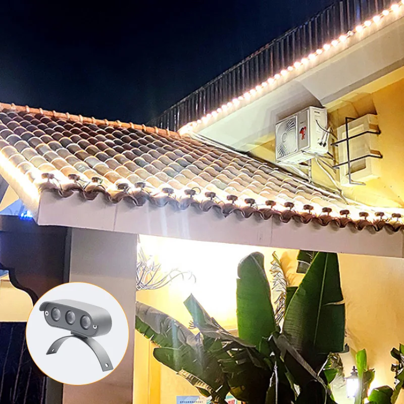 Led Projector Decoration Light for Temple 3W 6W Moon Lamp Led Outdoor Corrugated Lamp