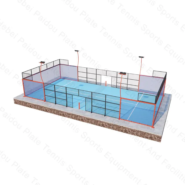 Good Price New Design Full Set Multi Size Portable Tennis Court Illuminated Unique Panoramic Tennis Court
