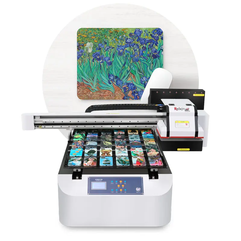 rainbow Nano 9 a1 size uv flatbed printer 60*90cm max printing size can print on a big items and high speed