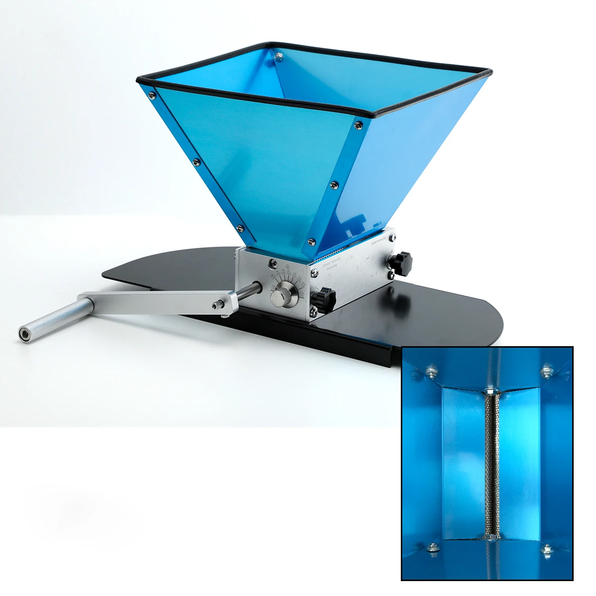 Homebrew Stainless Steel 2 Roller Malt Mill Barley Crusher Grain Mill Malt Mill For Beer Wth Standard Metal Base