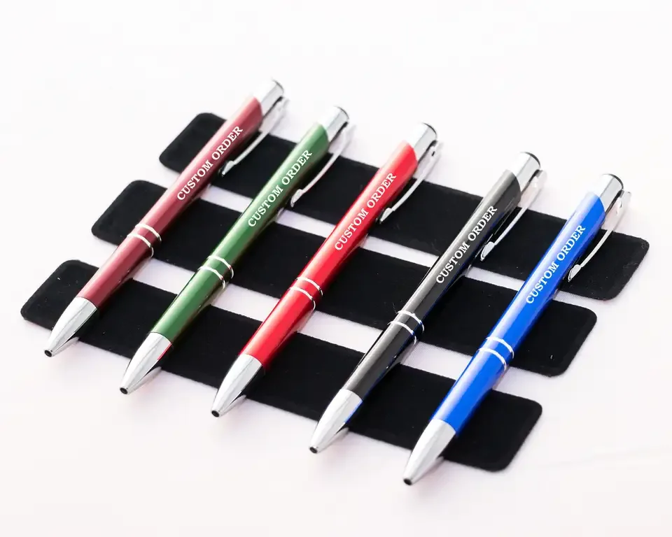 Customized Cute Metal Ballpen Custom Cheap Stylus  Gel  Ballpoint Logo Metal Branded Printed  Promotional Gift Ball Business Pen