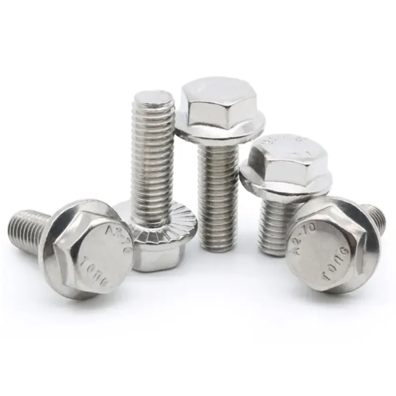 M6 M8 M10 M12 M16 DIN 6921 Stainless Steel Heavy Futy Hex Flange Serrated Bolt