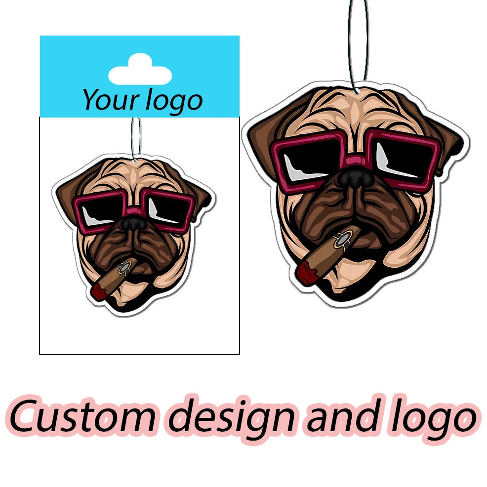 Free sample Custom fragrance home air freshener Custom printer cartoon high quality paper car air freshener