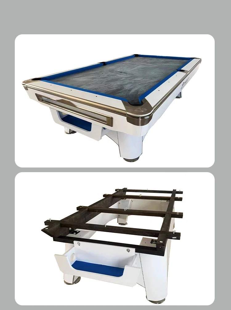 Professional 9 foot pool table with rubber pocket for sale