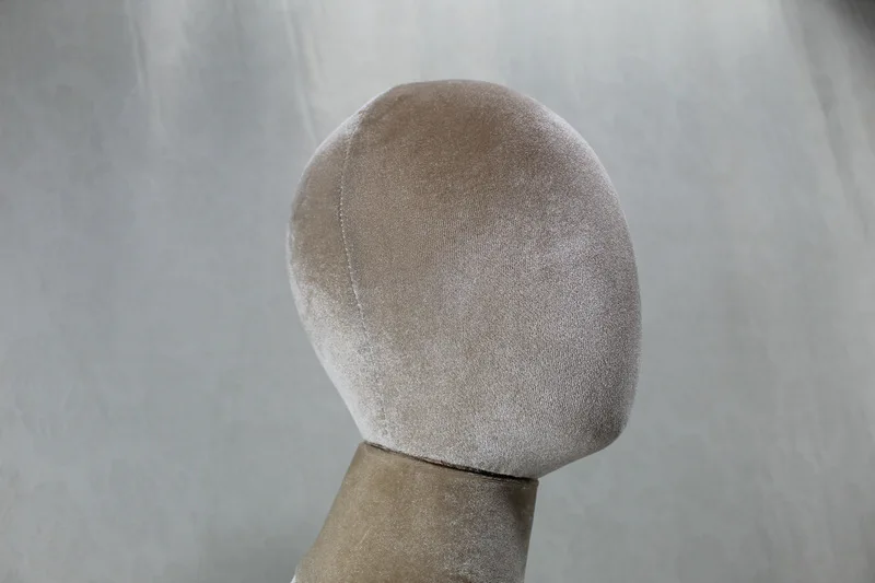 Half body wooden mannequin torso with arms mannequin head and torso velvet mannequin dress form