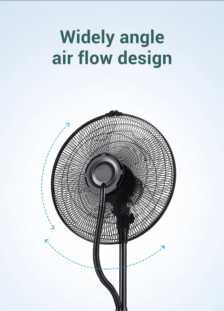 Air Conditioning Humidifier Mist Water Spray Cooling Stand Fan With Remote Controller