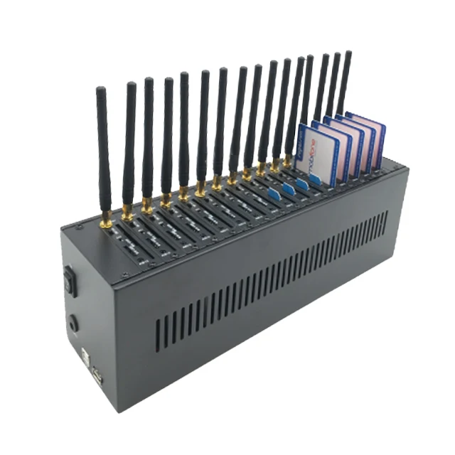 LTE GSM Sim Cards Support T-mobile SIM Card Multi-Card Slot Support IMEI Variable 4G 16 Ports Modem