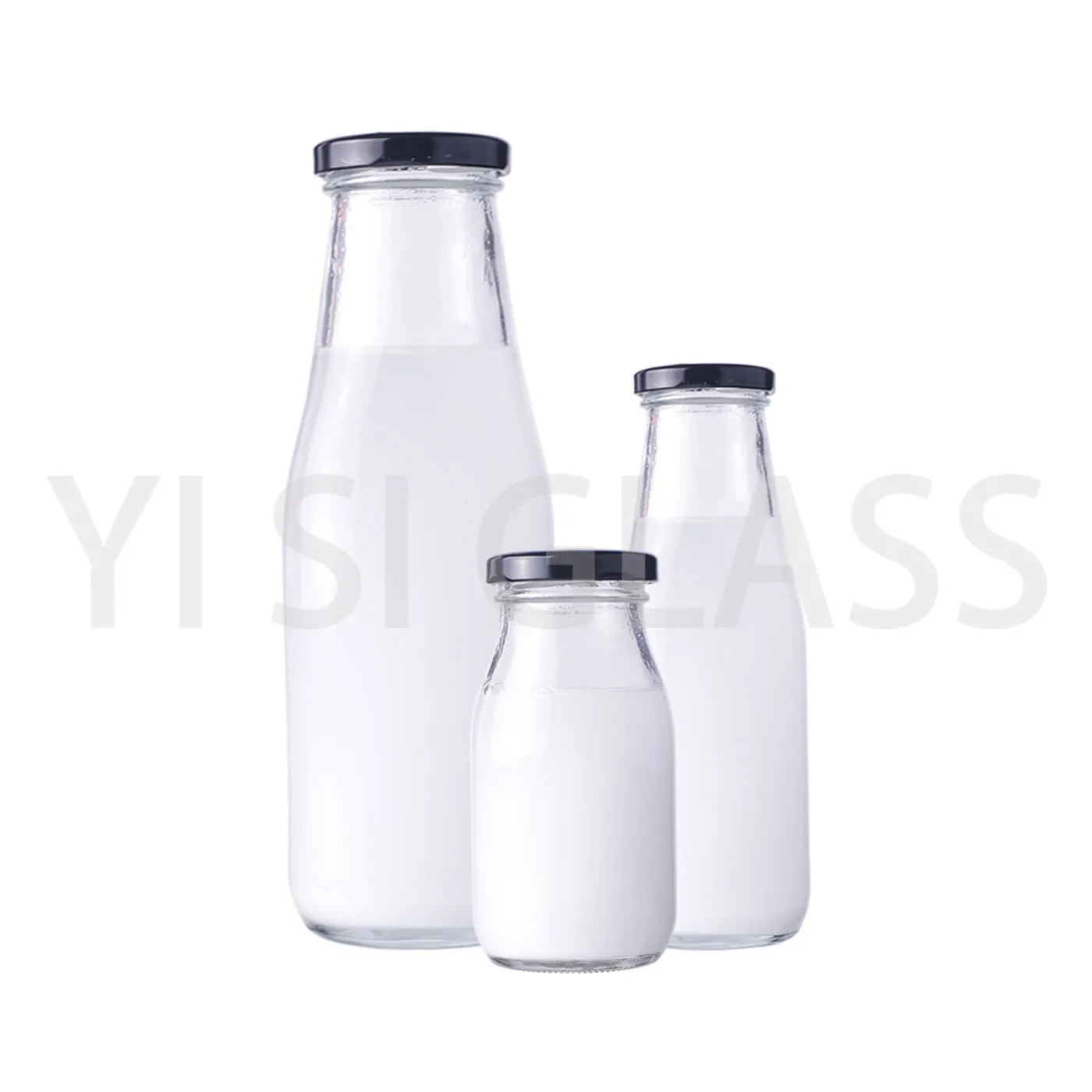 200ml 250ml 500ml 1 liter glass beverage bottles wholesale empty milk juice bottles