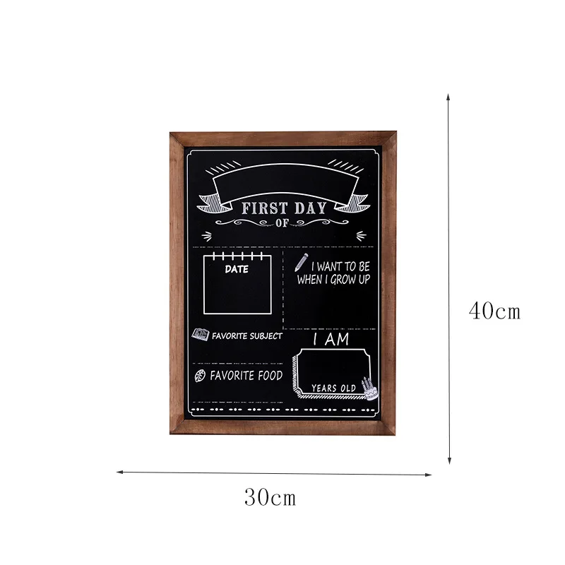 Custom mini wooden desktop blackboard school kids chalkboard