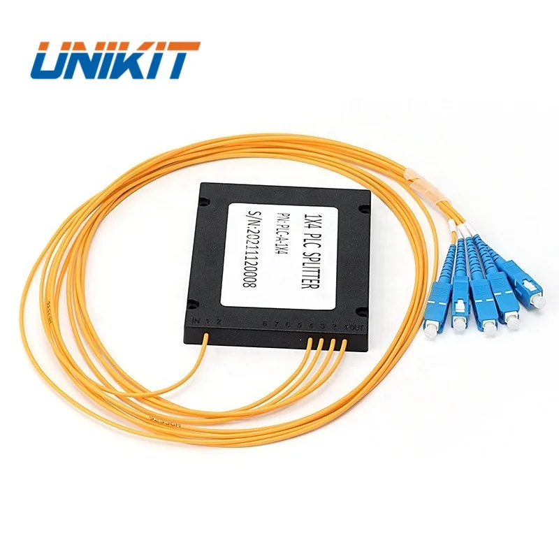 Top Quality GPON OLT ONU 2.0mm Cassette Type ABS Box 1*4 1*8 1*16 Fiber Optic PLC Splitter with SC UPC Connector PLC Splitter