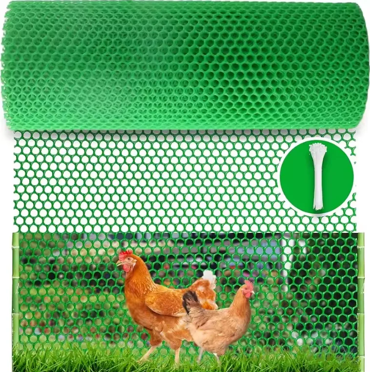Professional Production Flat Mesh Net for Garden PVC Material Chicken Net Poultry Plastic Floor Mesh Net For Chicken