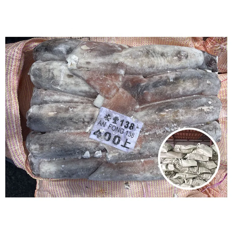Supplying Whole Round Taiwan Origin Squid 400-600g Machine Wash Customizable Frozen Seafood Bulk Packaging Natural Color 10kg