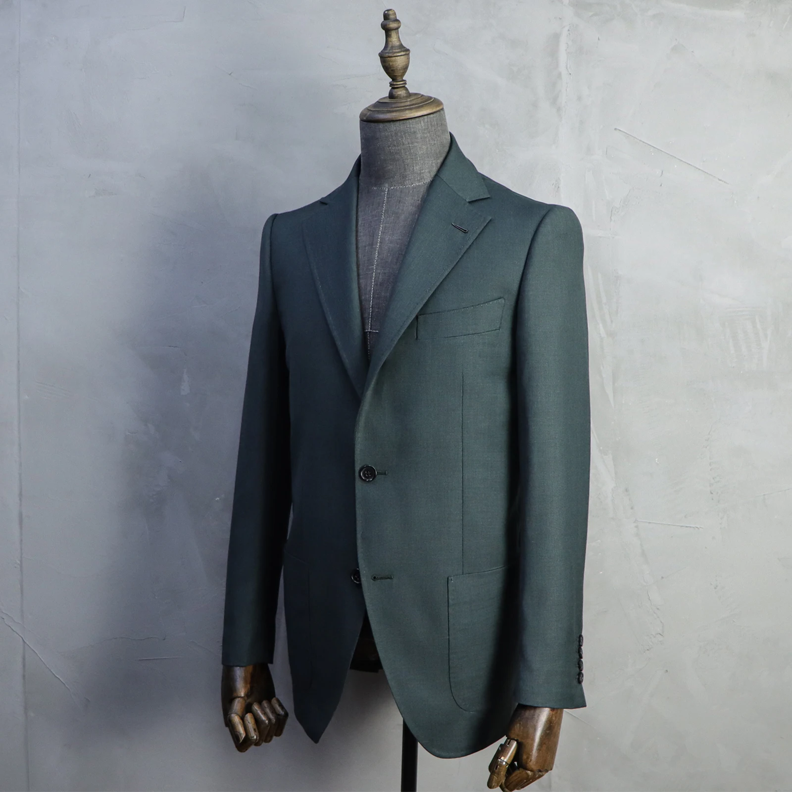 MTM Tailor Custom British Style Suit Bespoke  Business Mens Suit  For Tailor Shop  Wool 2 Piece Set