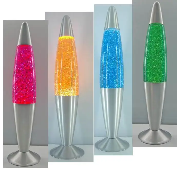 guangdong zhongshan factory new design desktop cheap bubble moving rising glass bottle rocket tube post lava light