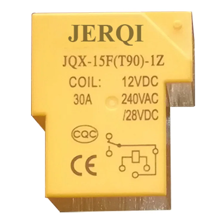 factory supply 30A 40A 12V 4pin 5pin 6pin T90 JQX-15F large current pcb relay