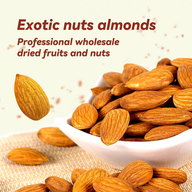 Professional Wholesale 500g Health Snacks Organic Almond Nut Bulk High Quality Roasted Almonds