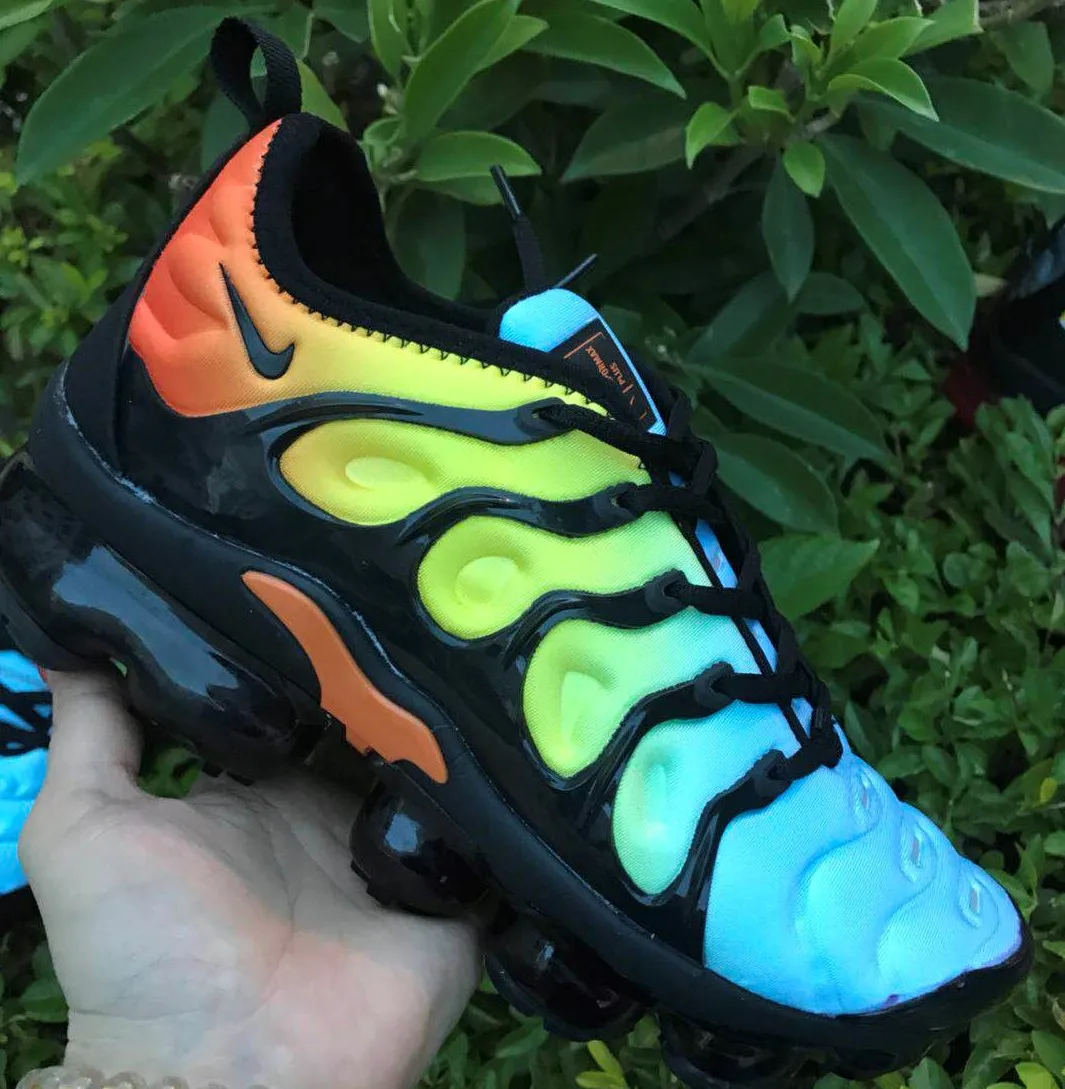  Модные кроссовки для мужчин Спорт логотип бренда Vapormax Tn плюс Баскетбол Nike