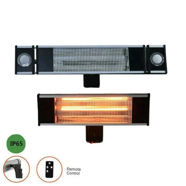 Waterproof carbon fiber wall mounted outdoor electric infrared heater