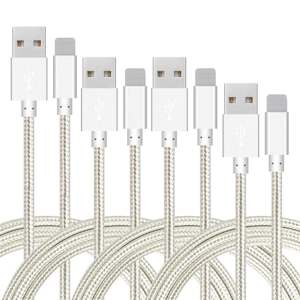 Oem Logo Braided 1m 2m 3m 3ft 6ft 10ft Charger Fast Charging Usb Data Cable For Iphone Cable