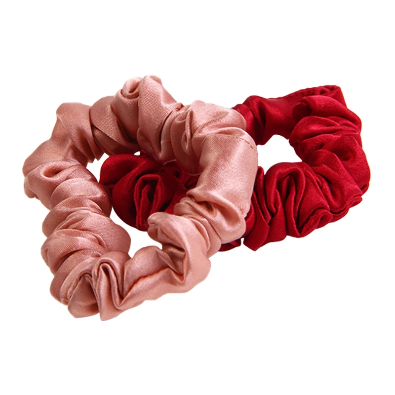 100% Pure Silk Giant Hair Scrunchies Large Oversized Hair Tie With Long Elastic Band