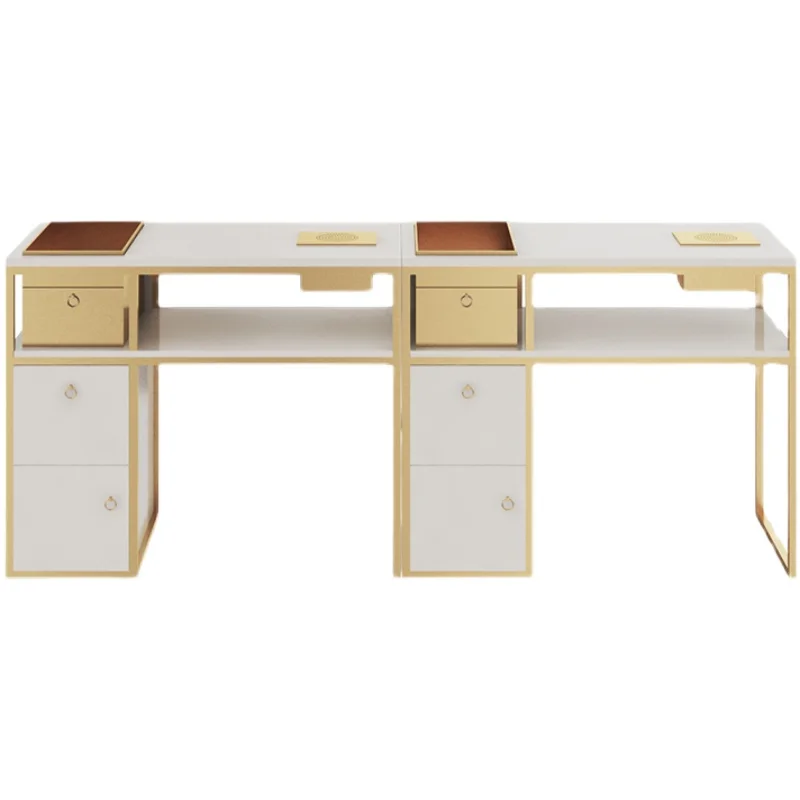Professional Modern Popular Salon Nail Tech Tables Nageltisch Manicure Station Manicure Table And Chair Set Nail Art Table
