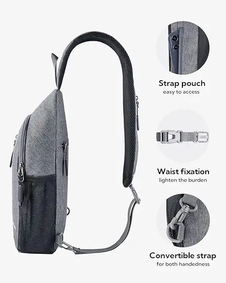 lightweight waterproof mini phone strap sling bag crossbody organizer 5 pack men women