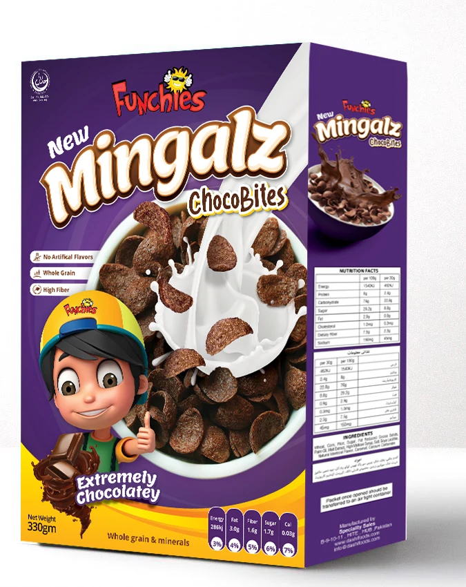 Breakfast Cereal Mingalz Choco Balls 330 grams Box