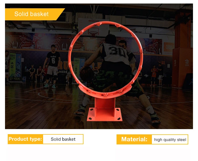 Hot sale portable movable steel basketball frame rim steel basketball hoop with net