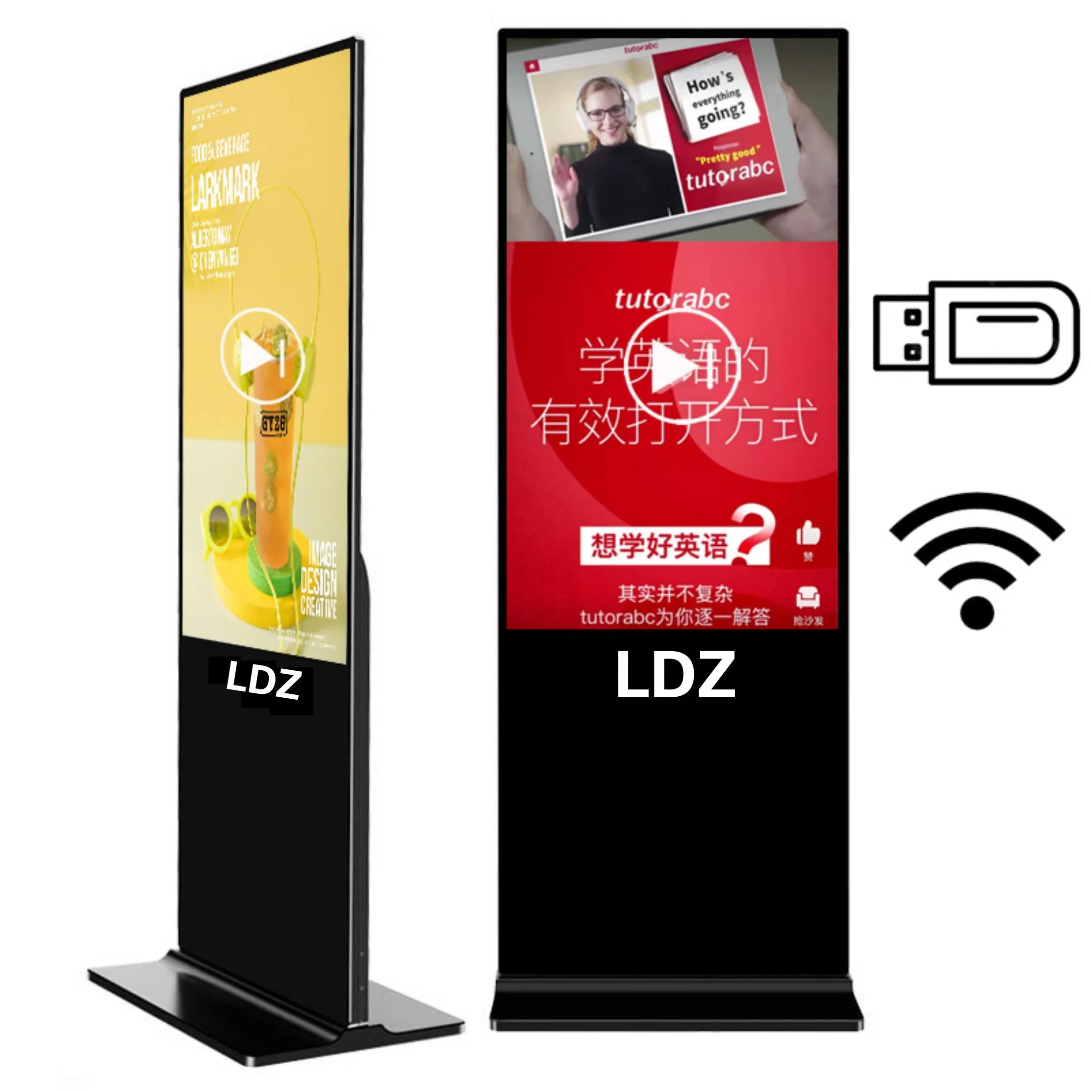43 55 дюймов Android 5G Wifi Full HD вертикальный светодиодный интерактивный цифровой ЖК-дисплей с сенсорным экраном и рекламным дисплеем