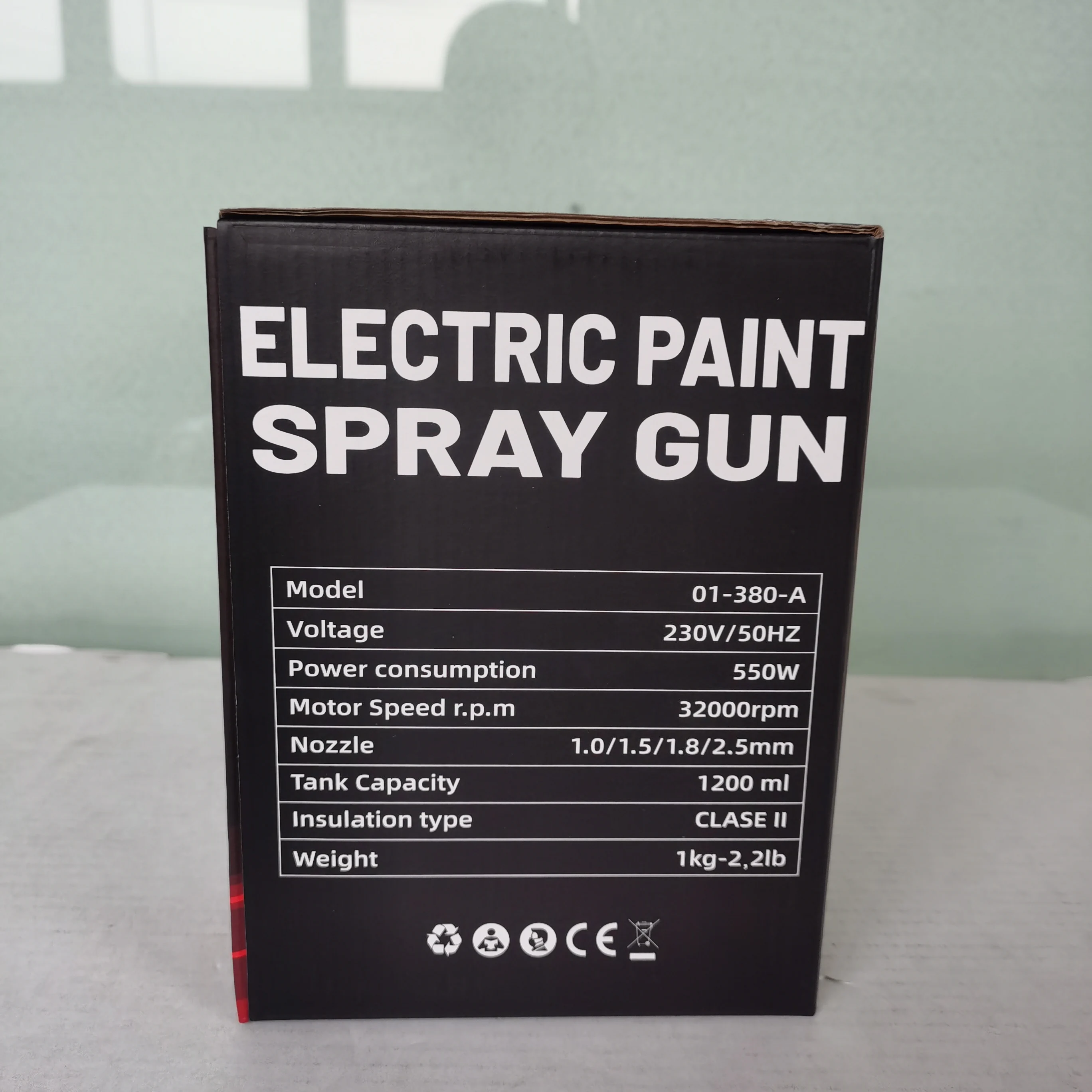 500W Paint Sprayer Gun HVLP Hand Held Electric Spray Gun Machine 800ml Ningbo Manufacture