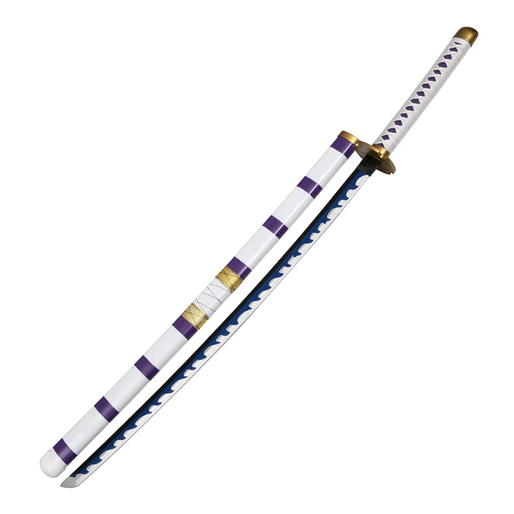 Bamboo Anime Sword Roronoa Zoro Nidai Kitetsu Sword Anime Zoro Blue Sword