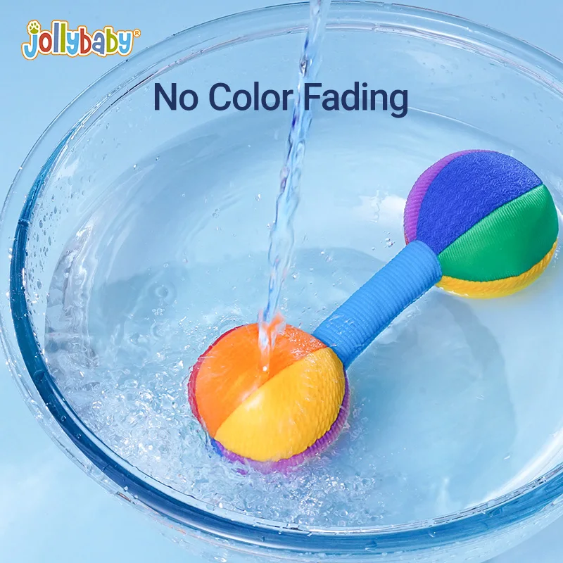 Jollybaby new product Early Educational Baby Rattles Toys Hands Shake ring Bell for Infant 0-12 Months