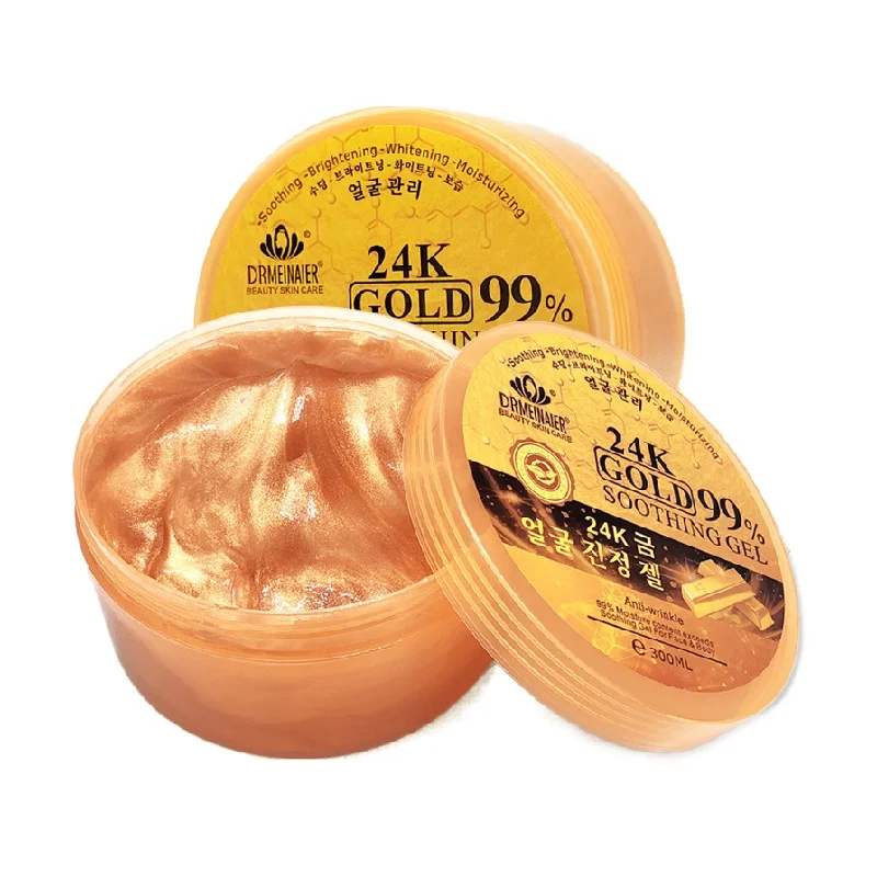 Promotional Shrink Pores Tighten And Soften Skin 24K Gold Soothing Gel