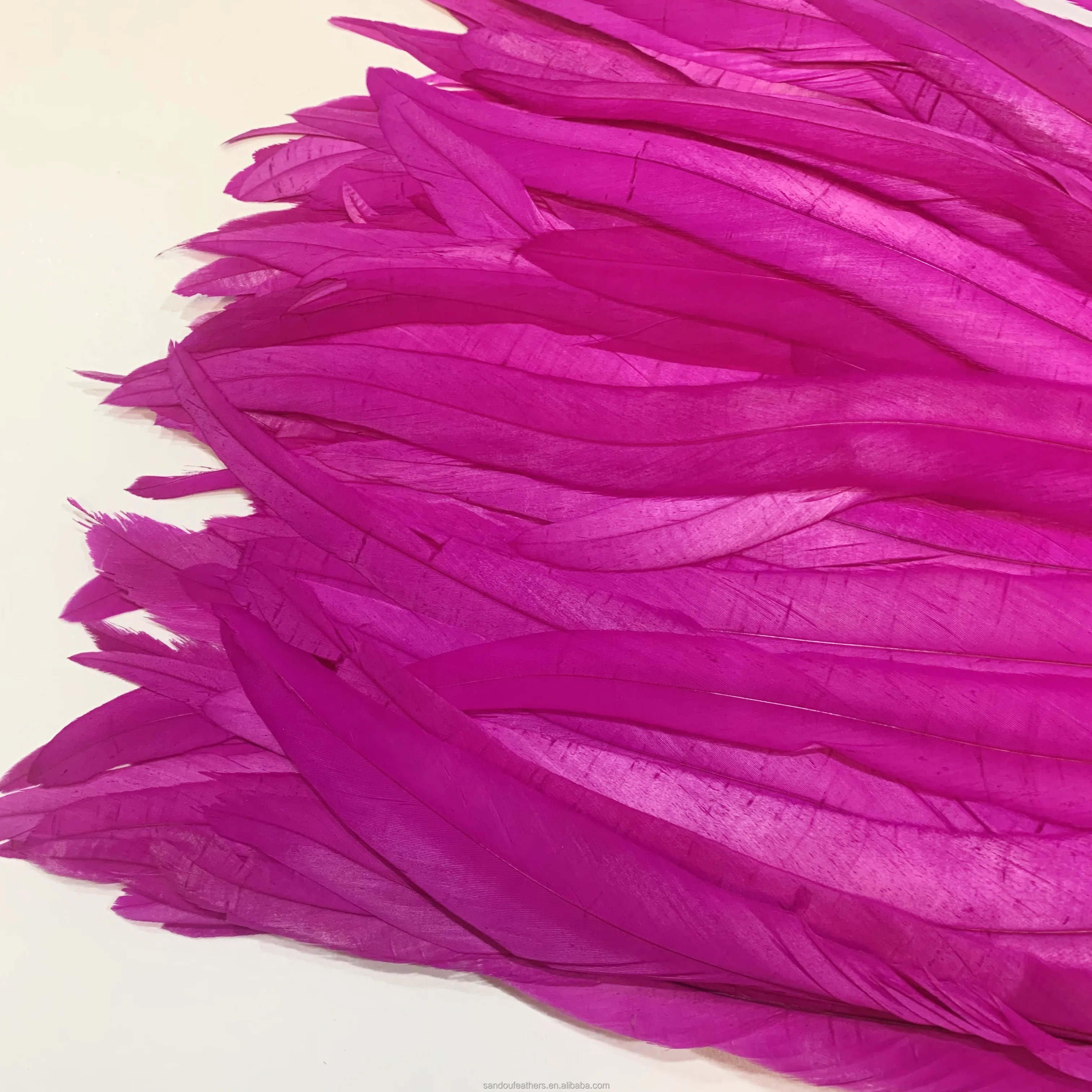 Wholesale 20-25 cm 25-30 cm 30-35 cm Cock Feather Trim Rooster Feather Trims For Crafts Dress Skirt Costumes Plumes