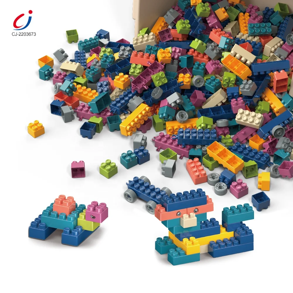 Chengji new design educational 268pcs diy bricks model plastic toy sets wholesale price kids building blocks