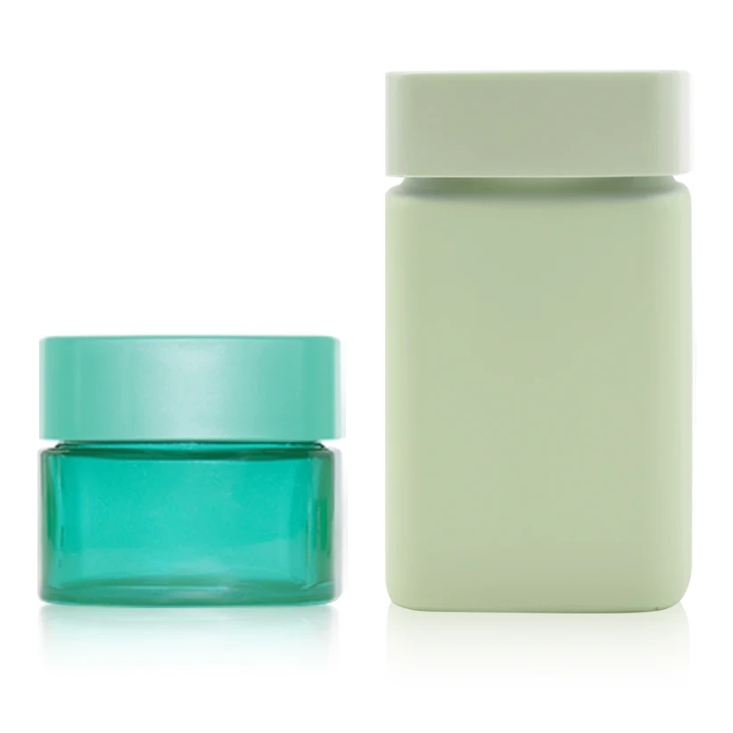 Matte black white Custom 1oz 2oz 3oz 4 Oz Child Proof CR Glass Jar smell proof container jars bottle with gold logo printing