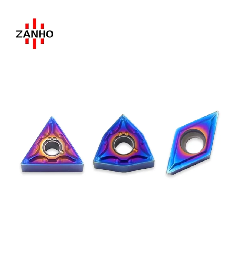 ZANHO high quality carbide insert with nano blue coating for hard materials steel applciatioin CNMG12 WNMG08 DNMG15 TNMG16