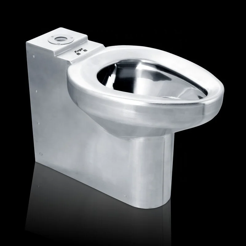 Chuangxing Factory Pissing Wc Toilet 304 Stainless Steel S-trap Toilet Floor Mount Toilet Bowl