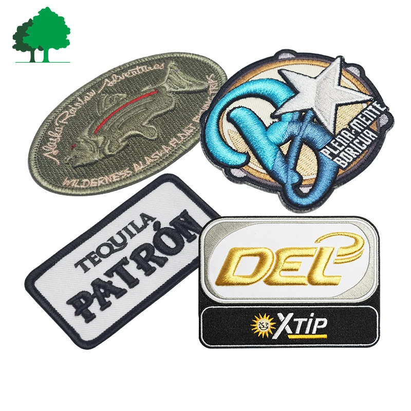 Direct factory sale OEM high quality cheaper embroidery patch for Custom Clothing 3D Embroidery Patch