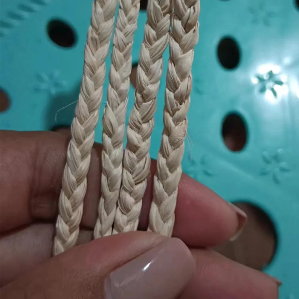 Плетеная веревка ручной работы из рафии натуральная рафия трава плетеная украшение слайдеры