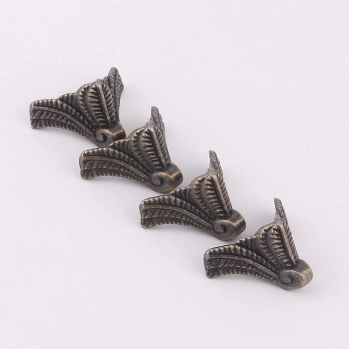 small metal feet corner protector for wooden jewelry box
