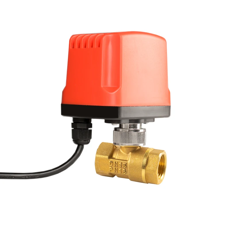 DN15 quick opening and closing electric two-way ball valve normally closed threaded high-flow copper valve used for water