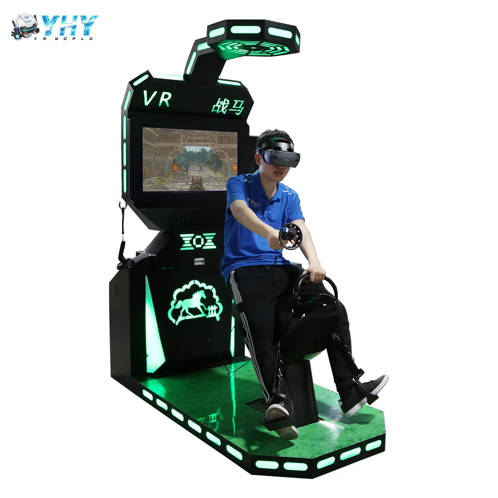 Лидер продаж 9D Vr игровой автомат симулятор лошадей гоночный виртуальной реальности для верховой езды стрельбы Horse