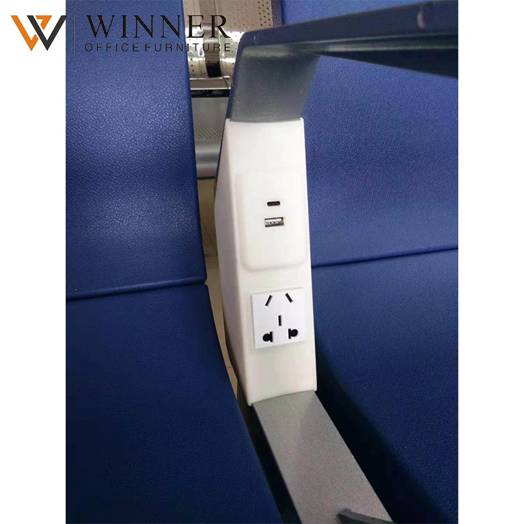 Seat Usb Charger Aluminium Alloy Hospital Furniture Armrest Can Be Equipped Airport Chair Metal,metal Hospital