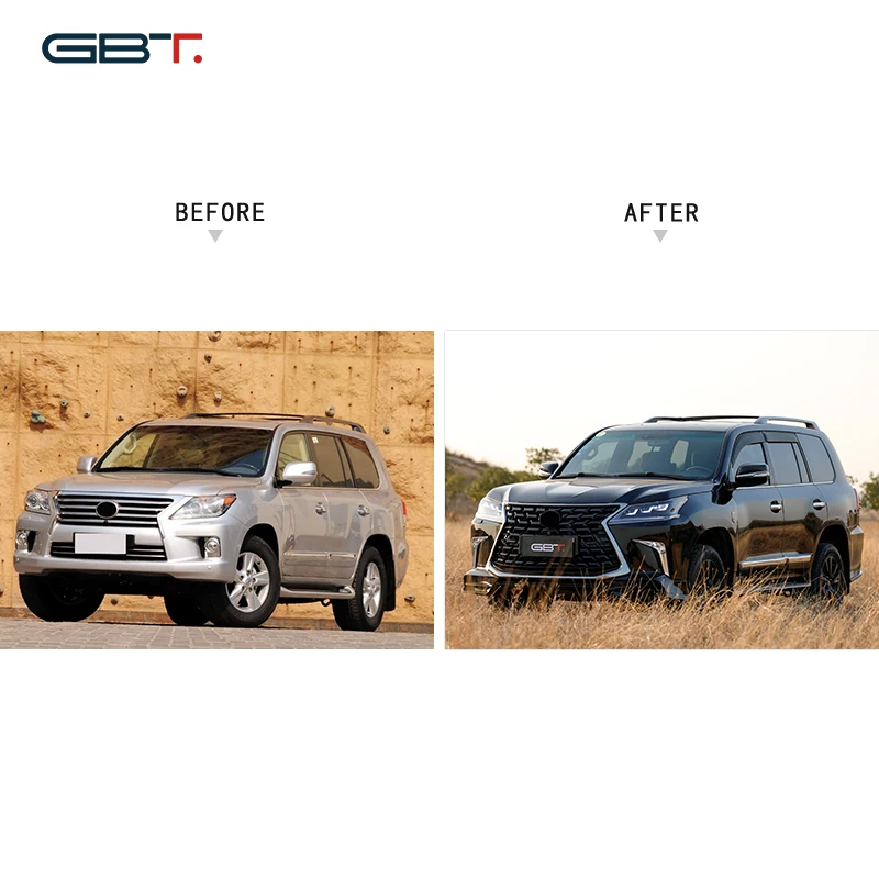 GBT Trendy Products 2022 Car Modification Parts Suitable For 2008-2015 Upgrade 2018 Lexus Lx570 Grille Facelift Kit