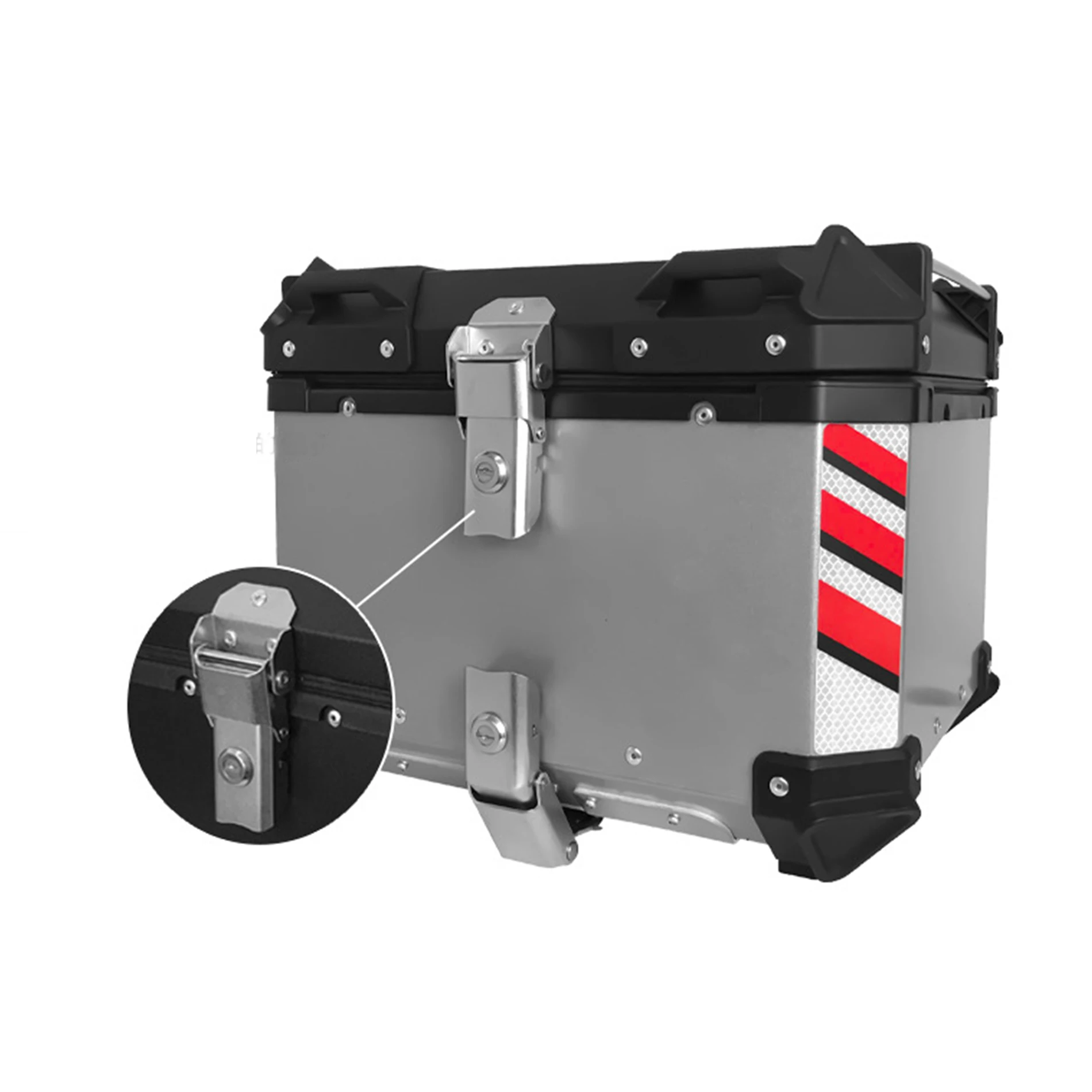 YK Wholesale Side Motor Top Case Alloy Large Capacity Rear Aluminum Tail Side Panniers Luggage Motorcycle Storage Box
