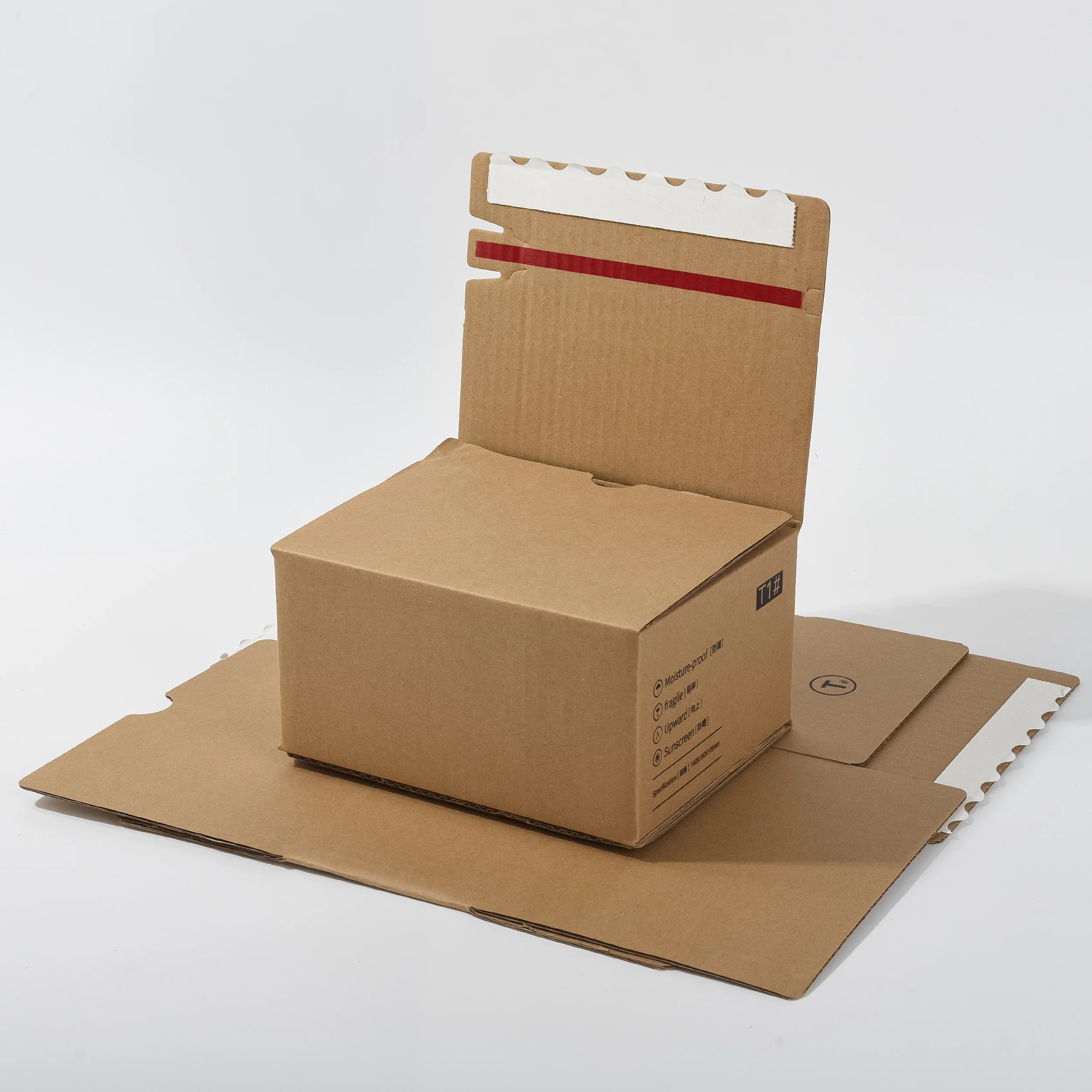 cheap price brown color kraft paper custom packaging boxes for mailing